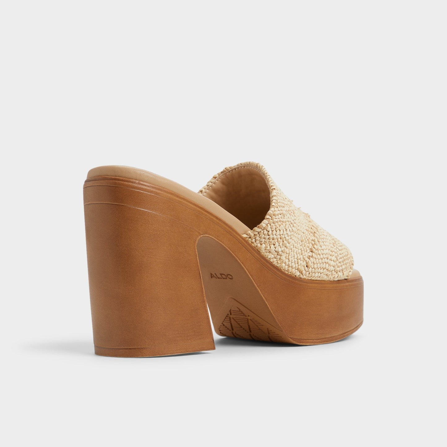 Maysee Natural Women's Platform sandals - Heeled mule, Platform | Aldo Exclusive
