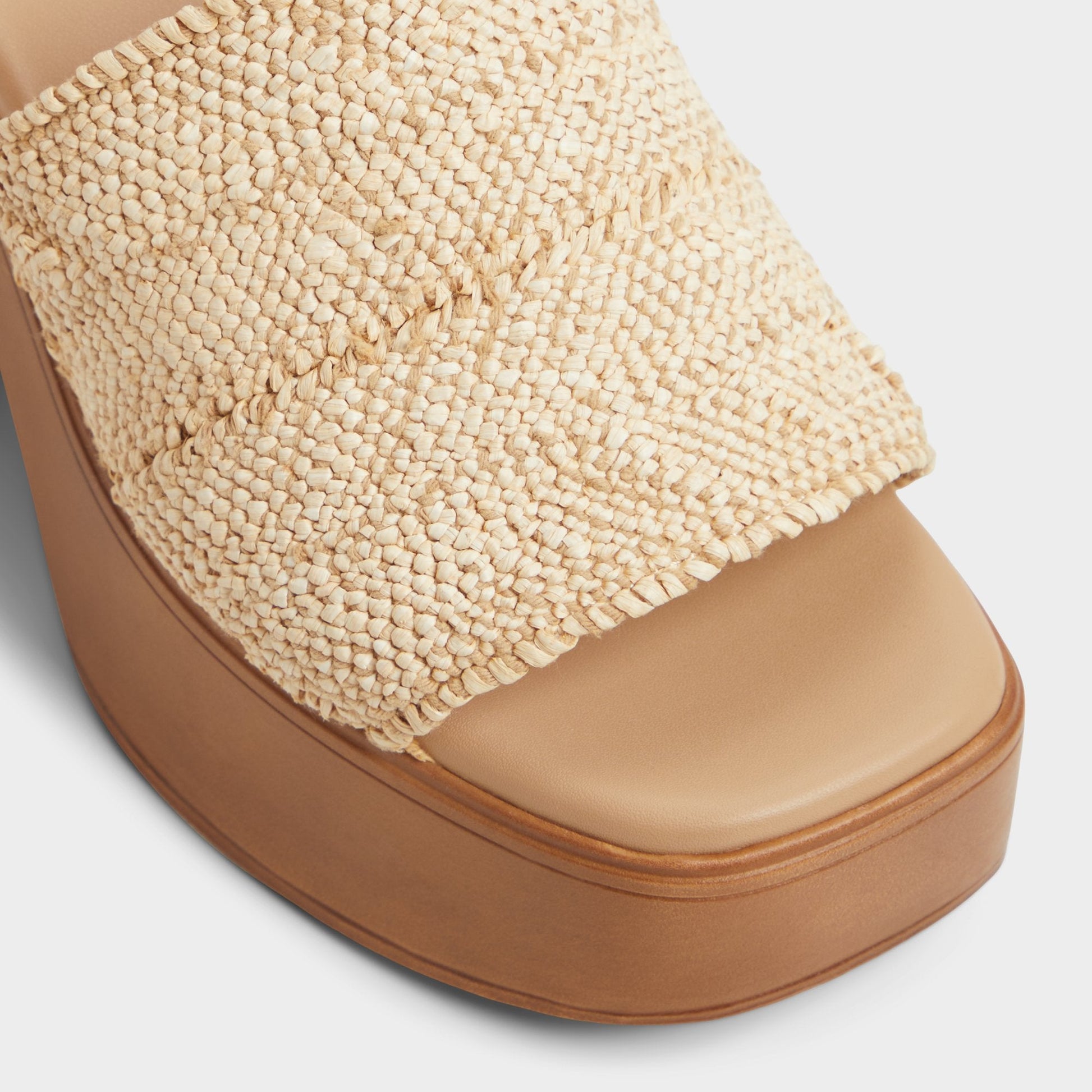 Maysee Natural Women's Platform sandals - Heeled mule, Platform | Aldo Exclusive