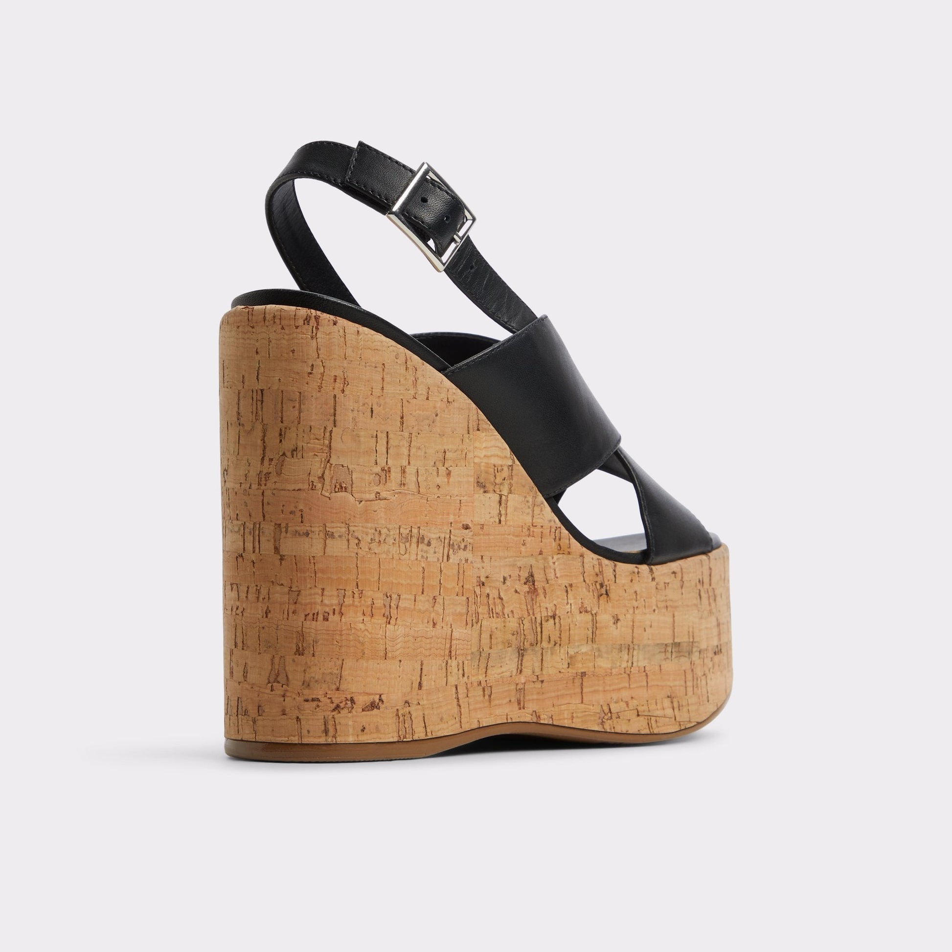 Sandcastle Black Women's Platform sandals - Strappy wedge sandal | Aldo Premium