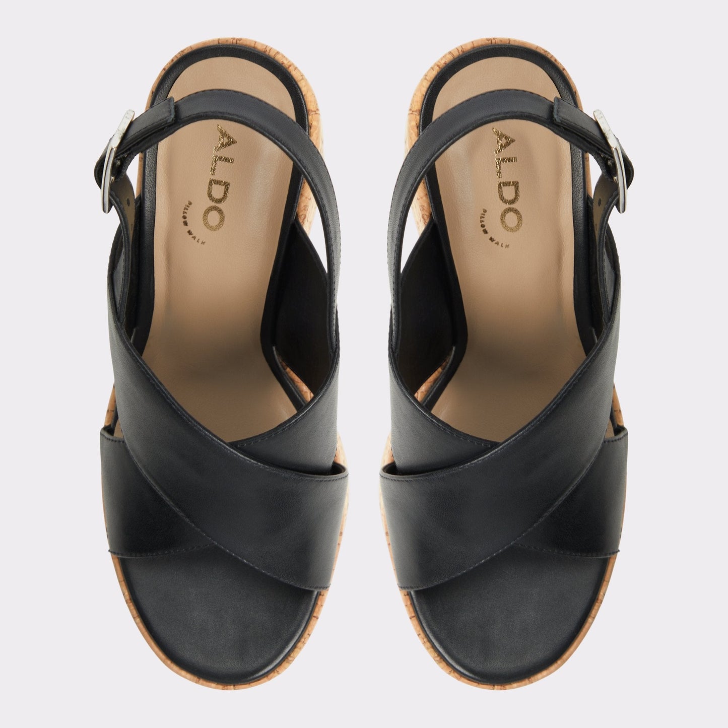 Sandcastle Black Women's Platform sandals - Strappy wedge sandal | Aldo Premium