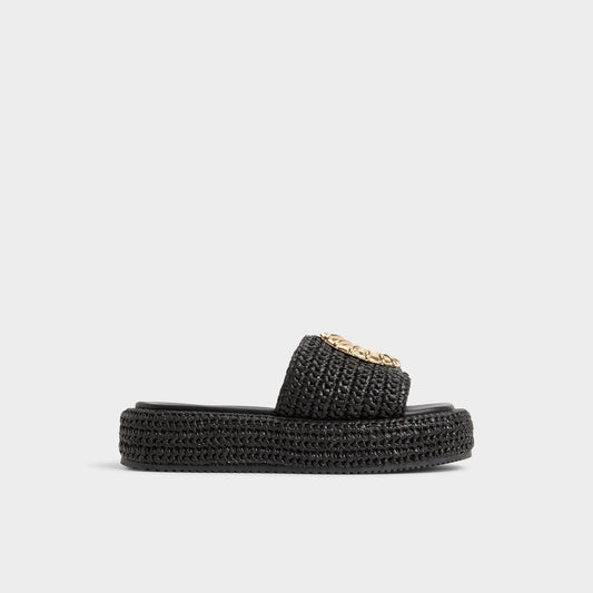 Justbeachy Black Women's Platform sandals - Flatform sandal | Aldo Featured