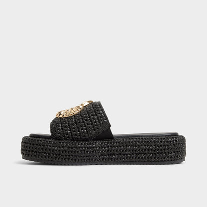 Justbeachy Black Women's Platform sandals - Flatform sandal | Aldo Featured