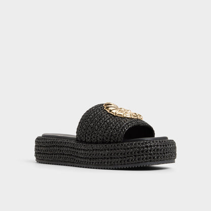 Justbeachy Black Women's Platform sandals - Flatform sandal | Aldo Featured