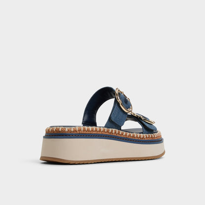 Kaeithien Dark Blue Women's Platform sandals - Slide sandal | Aldo Popular