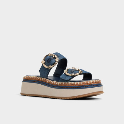 Kaeithien Dark Blue Women's Platform sandals - Slide sandal | Aldo Popular