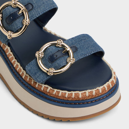 Kaeithien Dark Blue Women's Platform sandals - Slide sandal | Aldo Popular