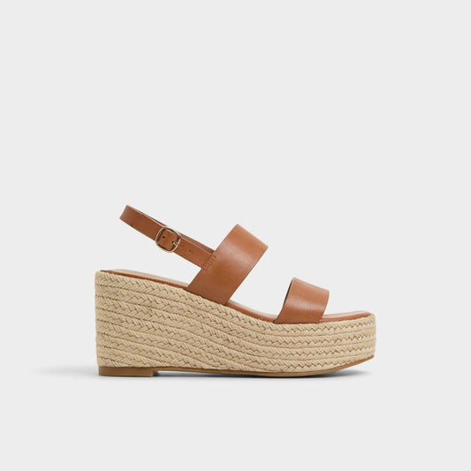 Keoni Medium Brown Women's Platform sandals - Wedge sandal | Aldo Trending