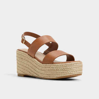 Keoni Medium Brown Women's Platform sandals - Wedge sandal | Aldo Trending