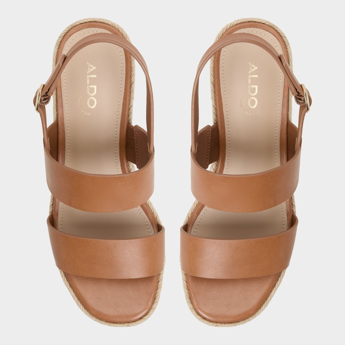 Keoni Medium Brown Women's Platform sandals - Wedge sandal | Aldo Trending