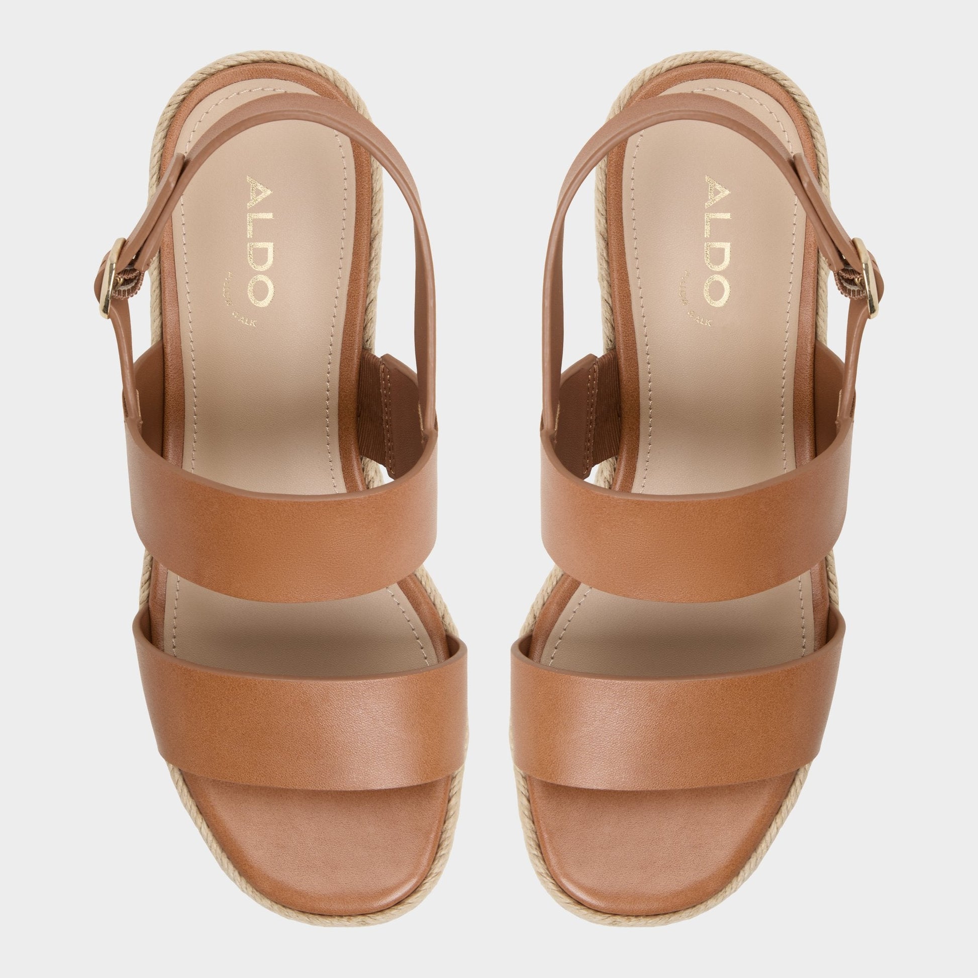 Keoni Medium Brown Women's Platform sandals - Wedge sandal | Aldo Trending