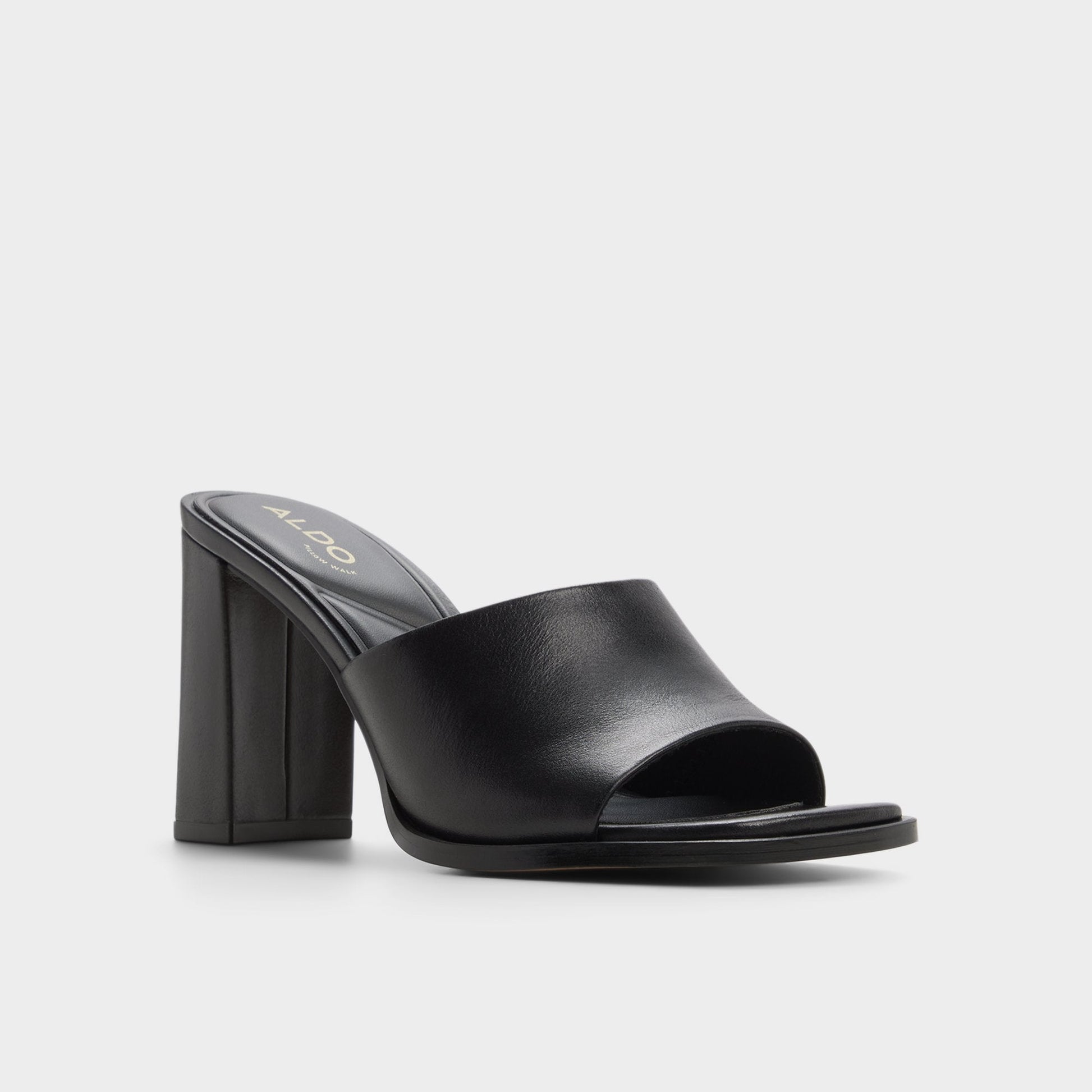 Re in Sophia Black - Heeled mule, Block heel | Aldo Exclusive