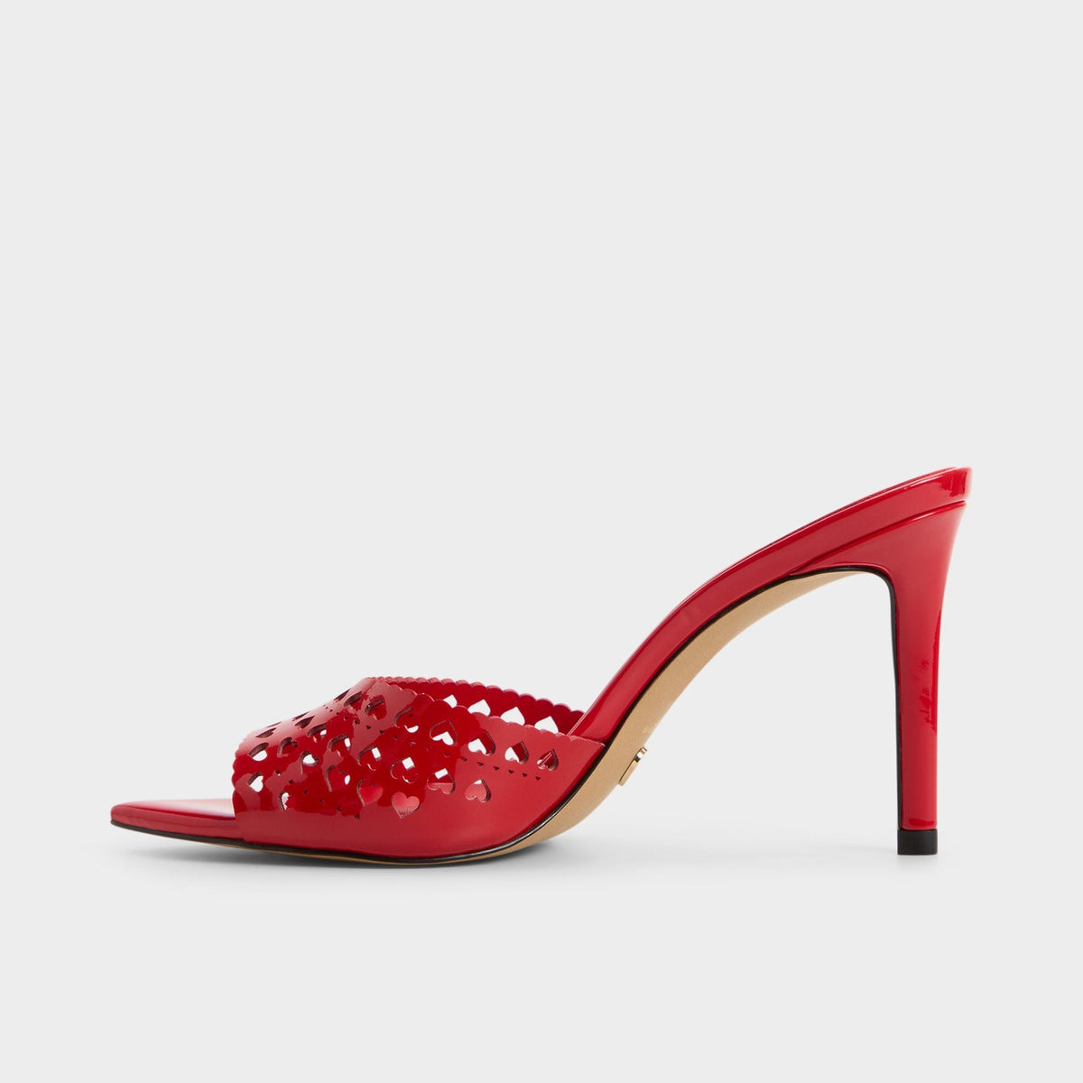 Lovemule in Medium Red - Heeled mule, Stiletto heel | Aldo Signature