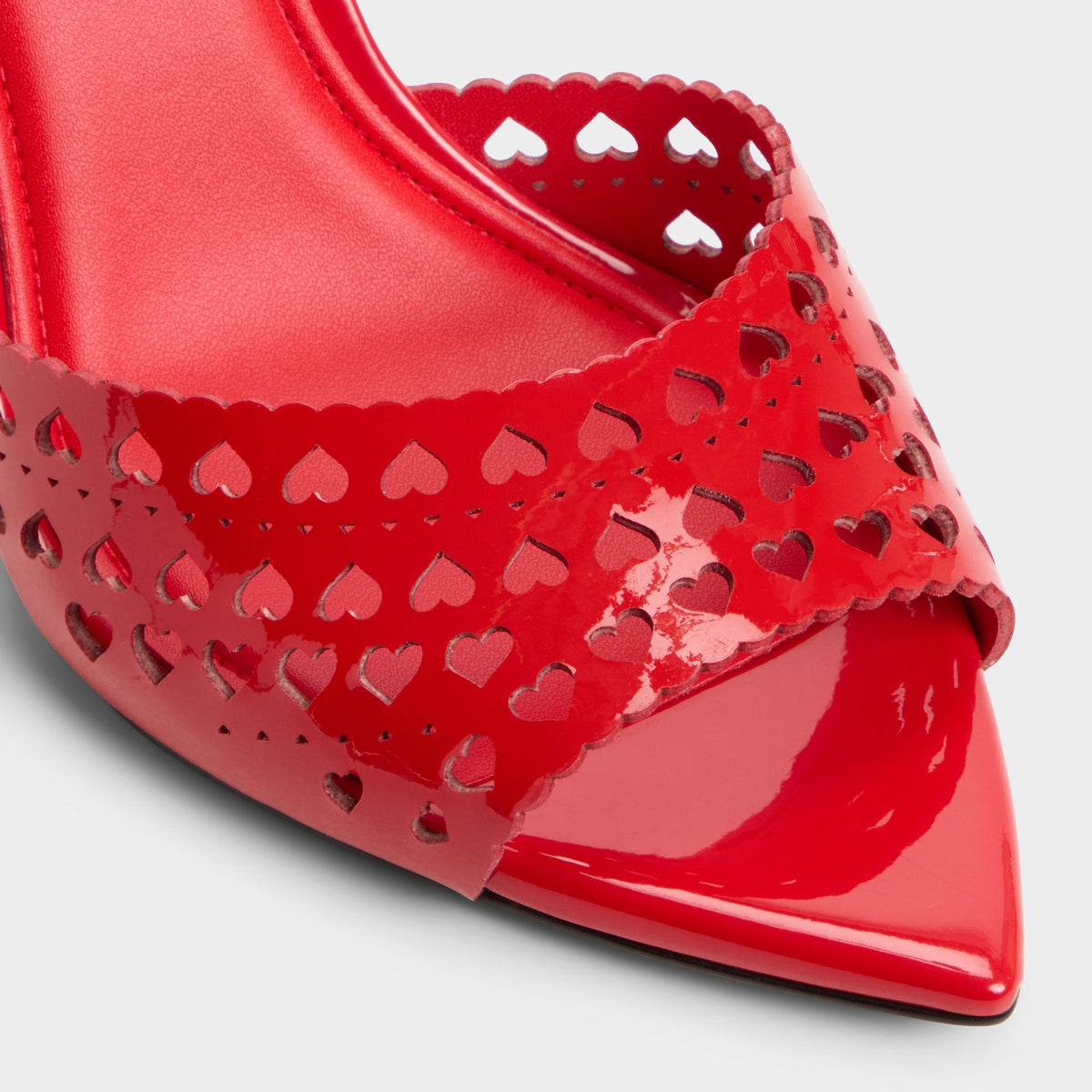 Lovemule in Medium Red - Heeled mule, Stiletto heel | Aldo Signature
