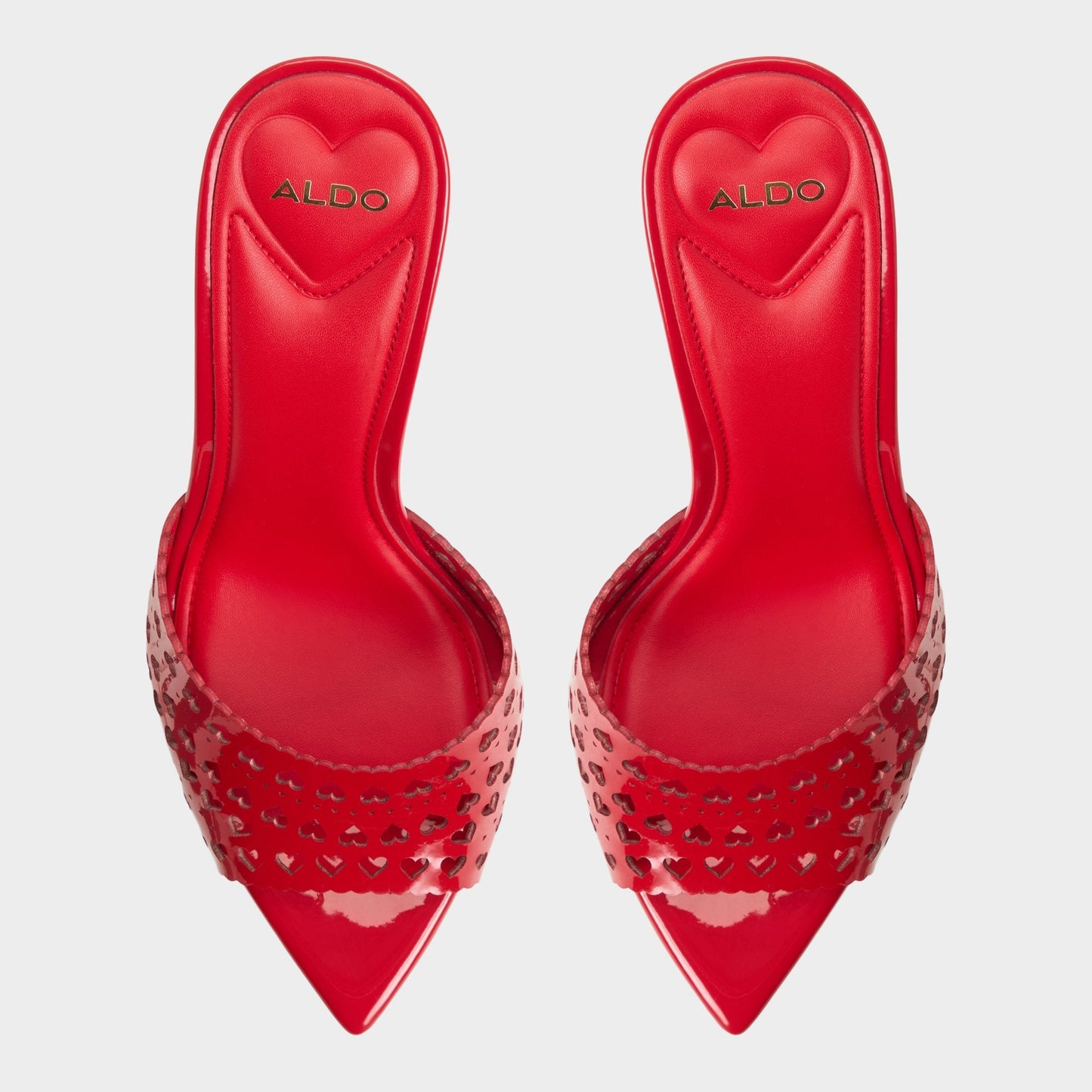 Lovemule in Medium Red - Heeled mule, Stiletto heel | Aldo Signature