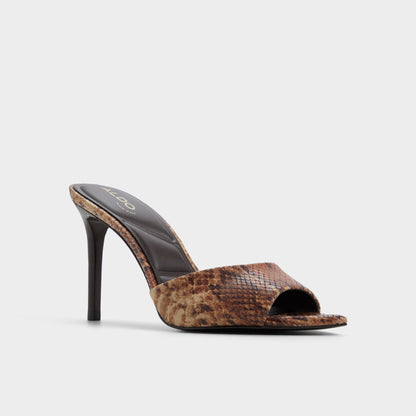 Anniebrilden in Brown Multi 14190598 - Heeled mule, Stiletto heel | Aldo New