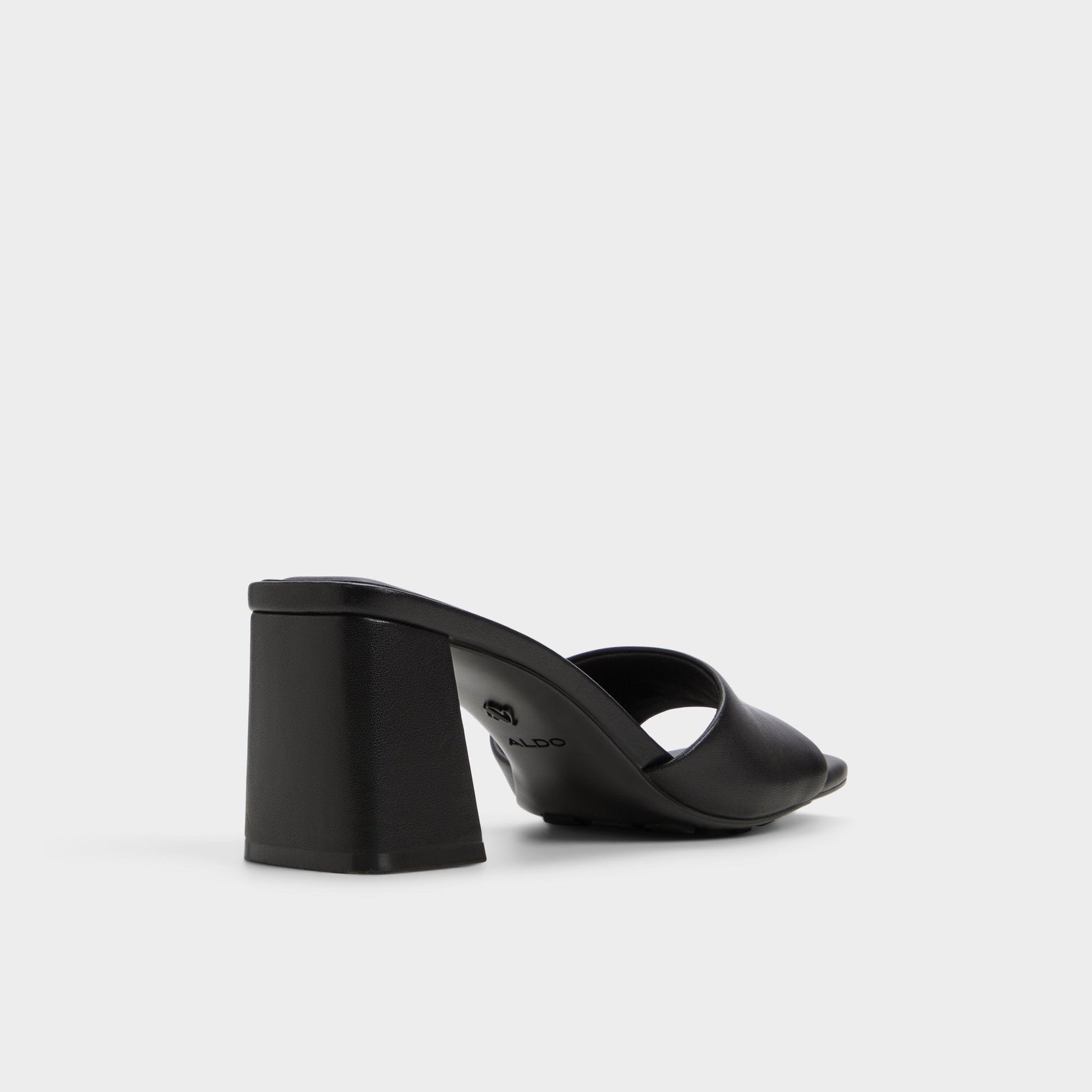 Tisha Black Women's Heeled mules - Heeled mule, Block heel | Aldo Recommended