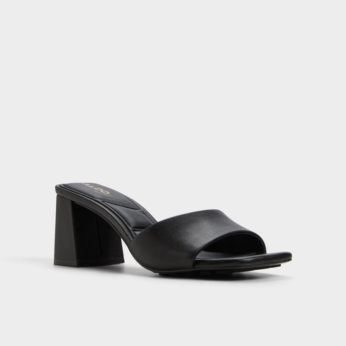 Tisha Black Women's Heeled mules - Heeled mule, Block heel | Aldo Recommended