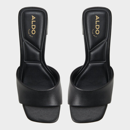 Tisha Black Women's Heeled mules - Heeled mule, Block heel | Aldo Recommended