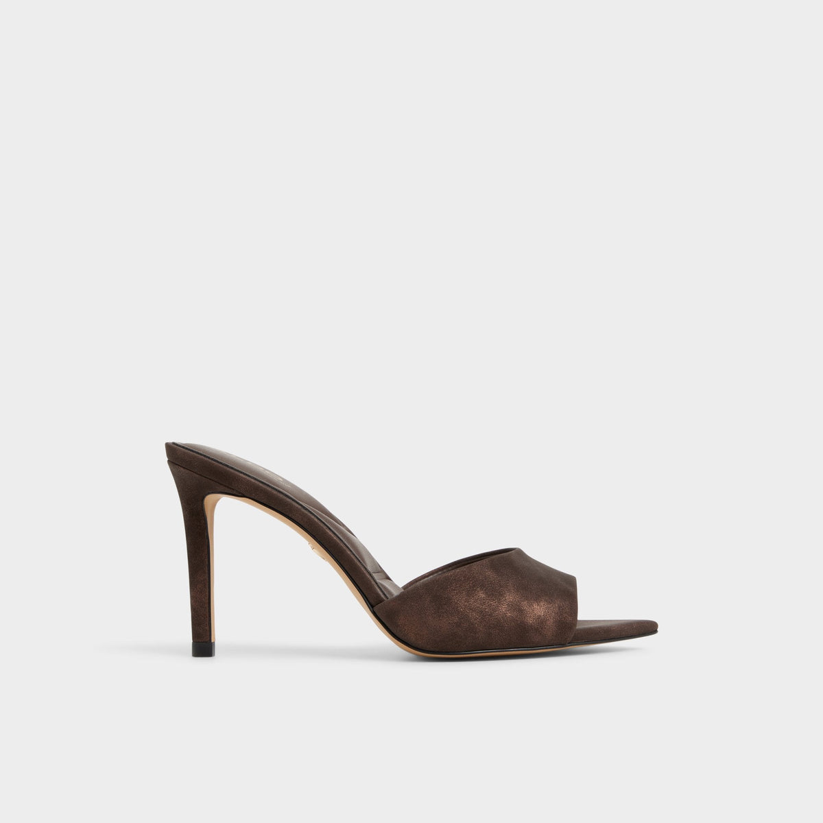 Anniebrilden Dark Brown Women's Mule slides - Heeled mule, Stiletto heel | Aldo Exclusive