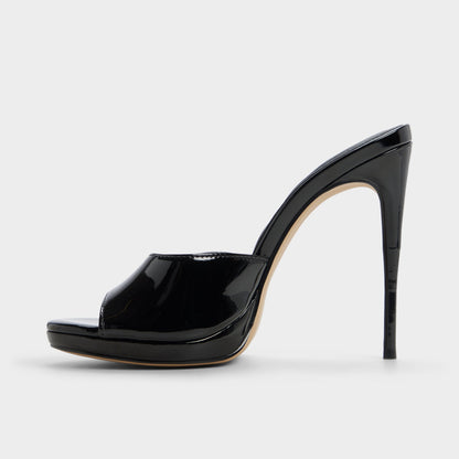 Rivieraa in Black - Heeled mule, Platform | Aldo Signature