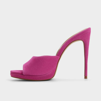 Rivieraa in Dark Pink - Heeled mule, Platform | Aldo Classic