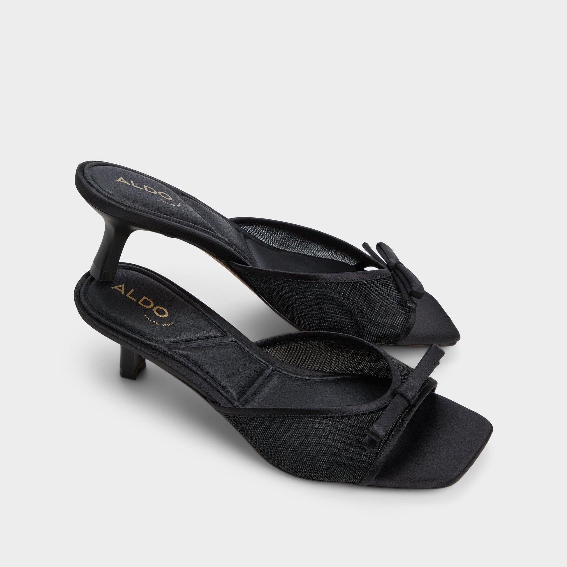 Begoniaa Black Women's Heeled mules - Heeled mule, Kitten heel | Aldo Essential