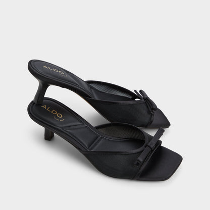 Begoniaa Black Women's Heeled mules - Heeled mule, Kitten heel | Aldo Essential