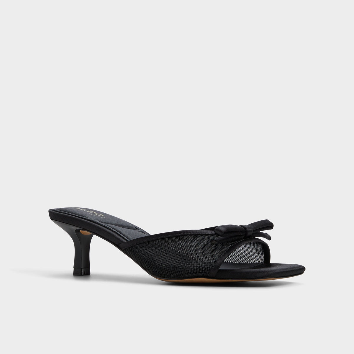 Begoniaa Black Women's Heeled mules - Heeled mule, Kitten heel | Aldo Essential