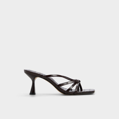 Lumera in Dark Brown - Heeled mule, Stiletto heel | Aldo Best Seller