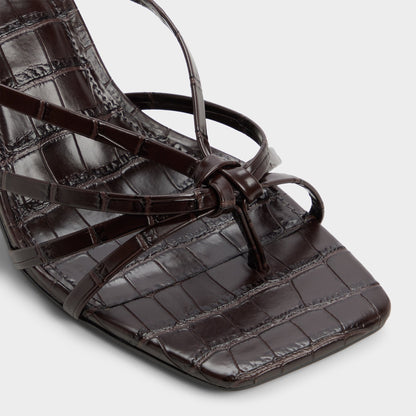 Lumera in Dark Brown - Heeled mule, Stiletto heel | Aldo Best Seller