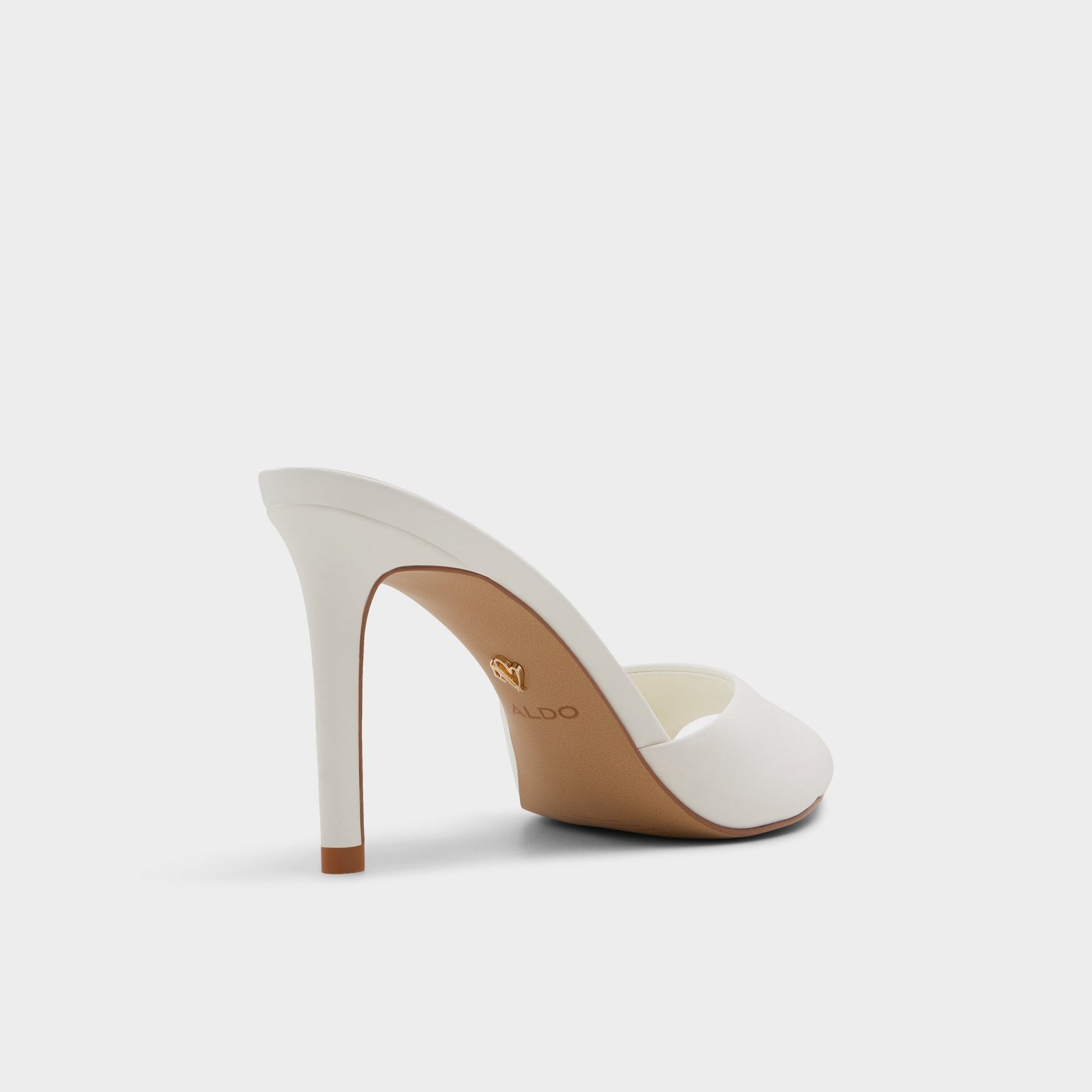 Anniebrilden White Women's Heeled mules - Heeled mule, Stiletto heel | Aldo Essential