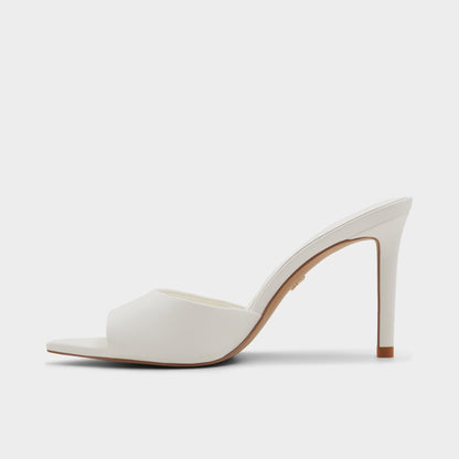 Anniebrilden White Women's Heeled mules - Heeled mule, Stiletto heel | Aldo Essential