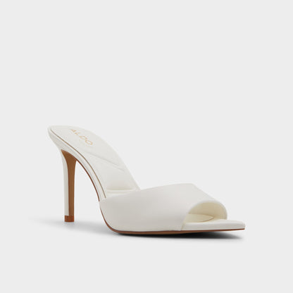 Anniebrilden White Women's Heeled mules - Heeled mule, Stiletto heel | Aldo Essential