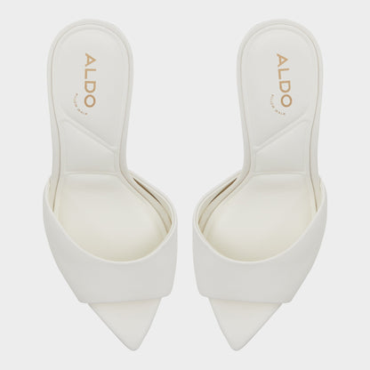 Anniebrilden White Women's Heeled mules - Heeled mule, Stiletto heel | Aldo Essential