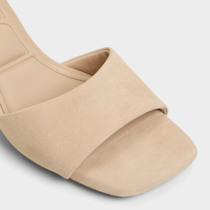 Tisha Beige Women's Heeled mules - Heeled mule, Block heel | Aldo Trending