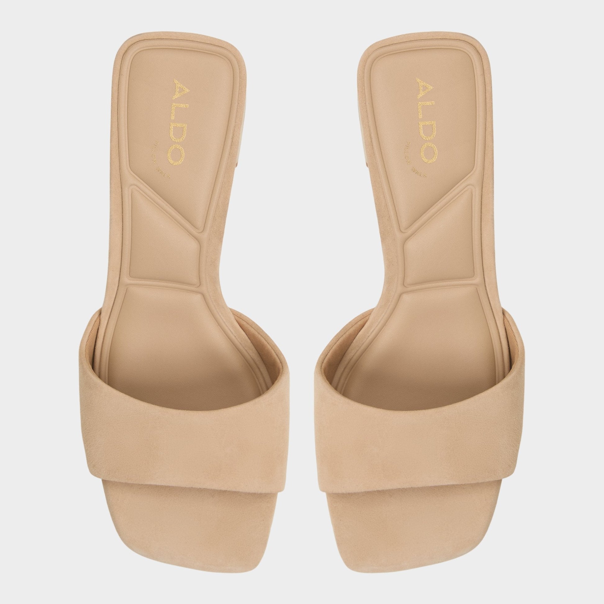 Tisha Beige Women's Heeled mules - Heeled mule, Block heel | Aldo Trending