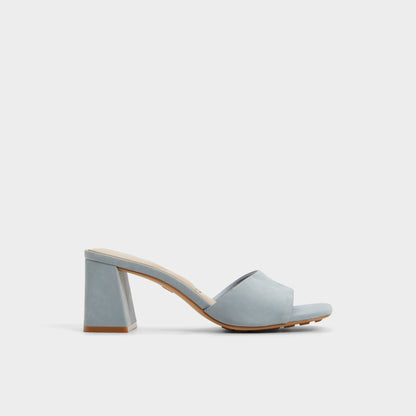 Tisha Other Blue Women's Heeled mules - Heeled mule, Block heel | Aldo Recommended
