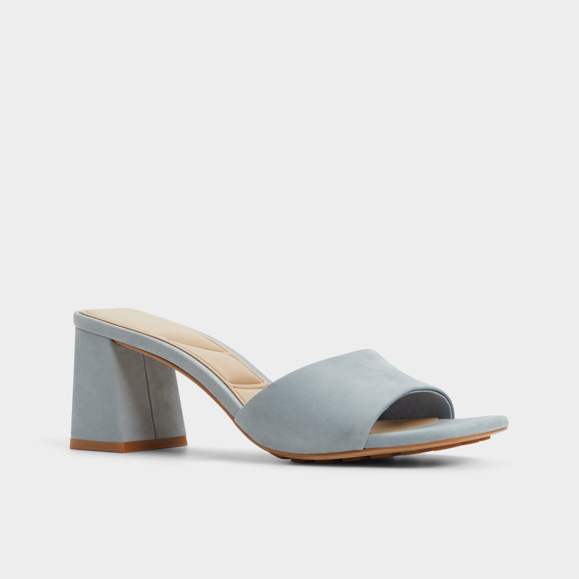 Tisha Other Blue Women's Heeled mules - Heeled mule, Block heel | Aldo Recommended