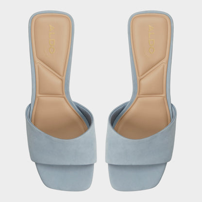 Tisha Other Blue Women's Heeled mules - Heeled mule, Block heel | Aldo Recommended