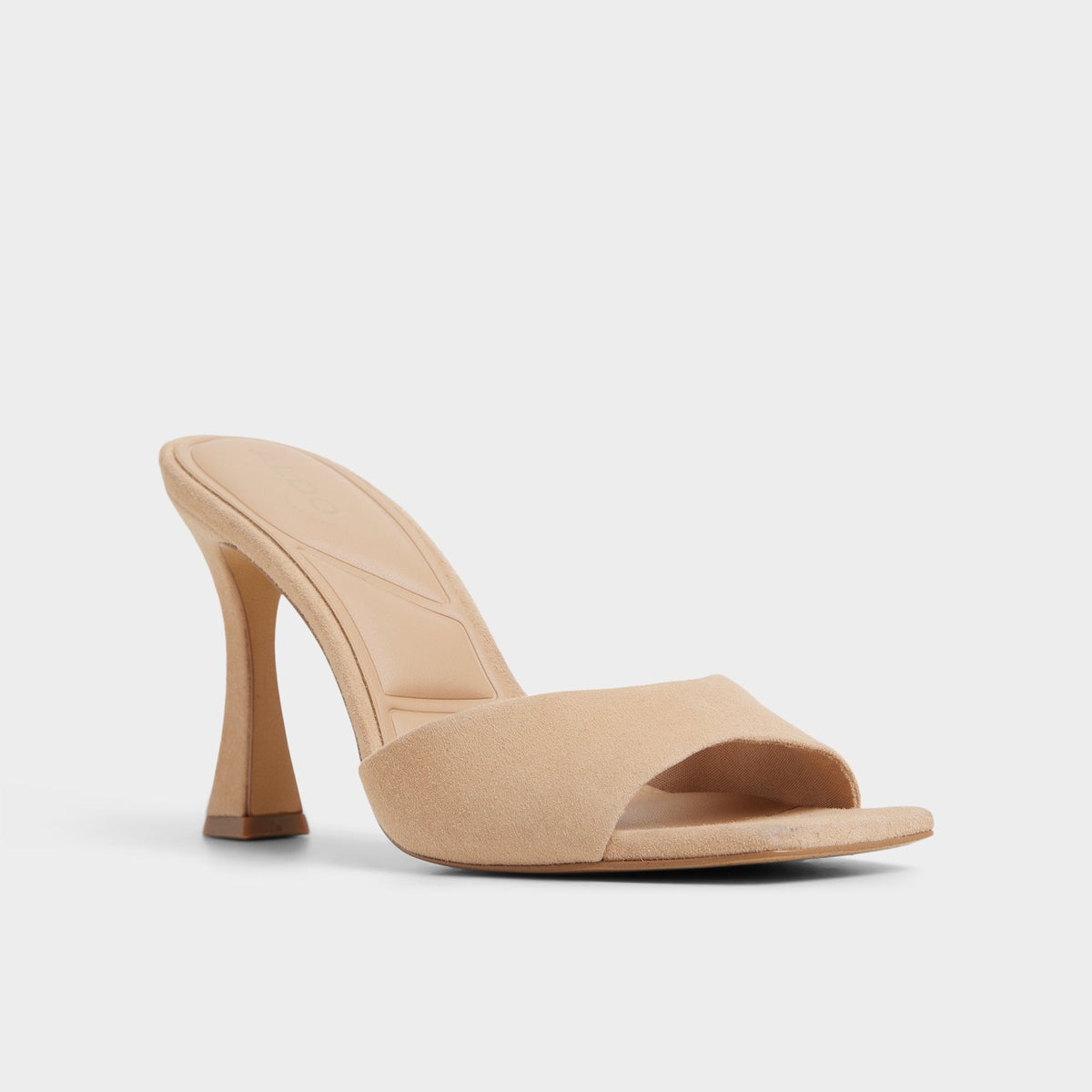 Jennifer in Medium Beige - Heeled mule, Stiletto heel | Aldo Exclusive