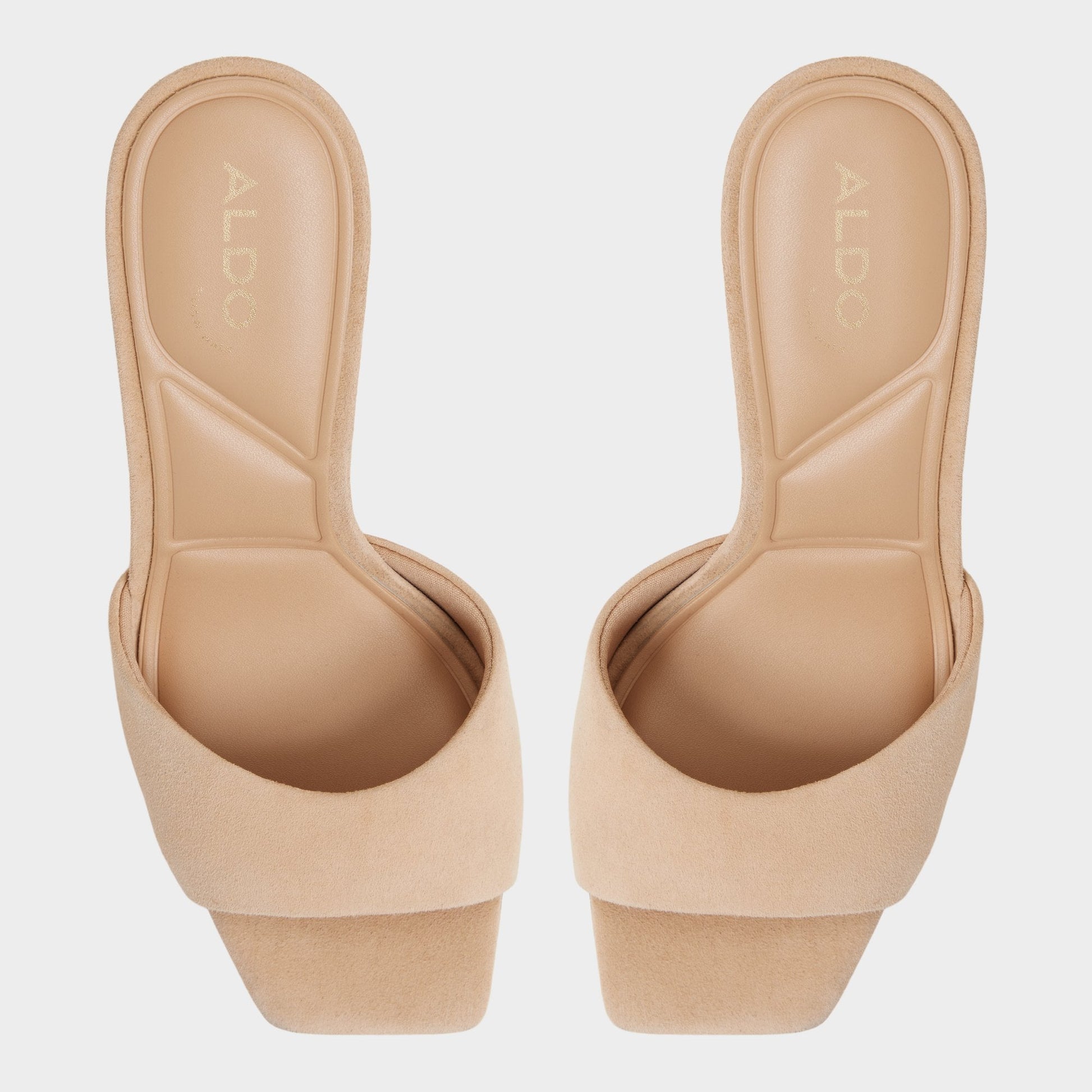 Jennifer in Medium Beige - Heeled mule, Stiletto heel | Aldo Exclusive