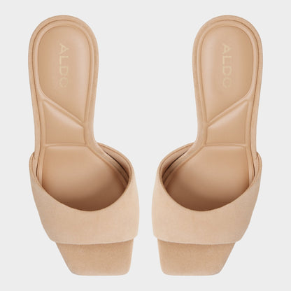 Jennifer in Medium Beige - Heeled mule, Stiletto heel | Aldo Exclusive