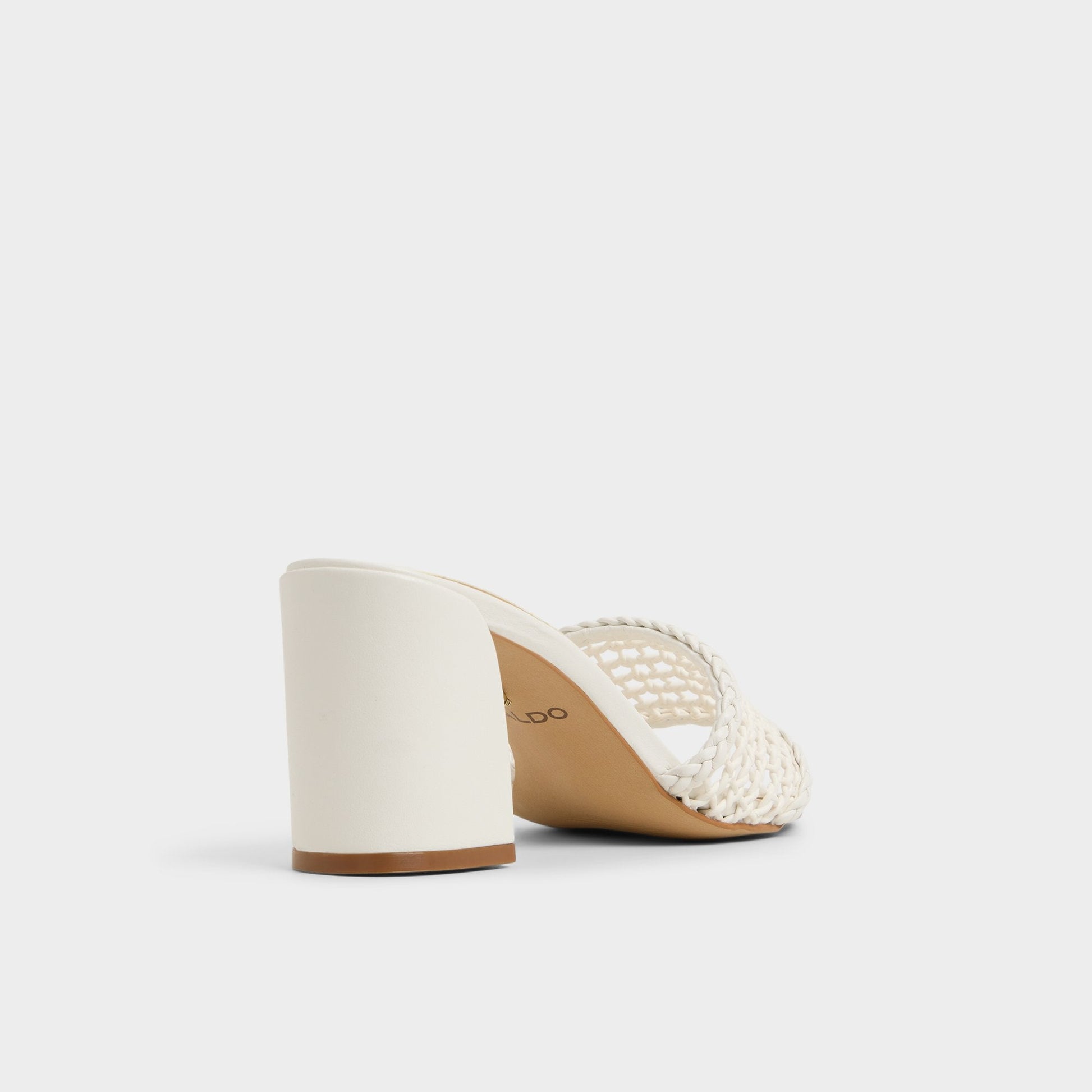 Beachdate White/Bone Women's Block heels - Heeled mule, Block heel | Aldo Signature