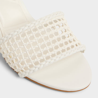 Beachdate White/Bone Women's Block heels - Heeled mule, Block heel | Aldo Signature