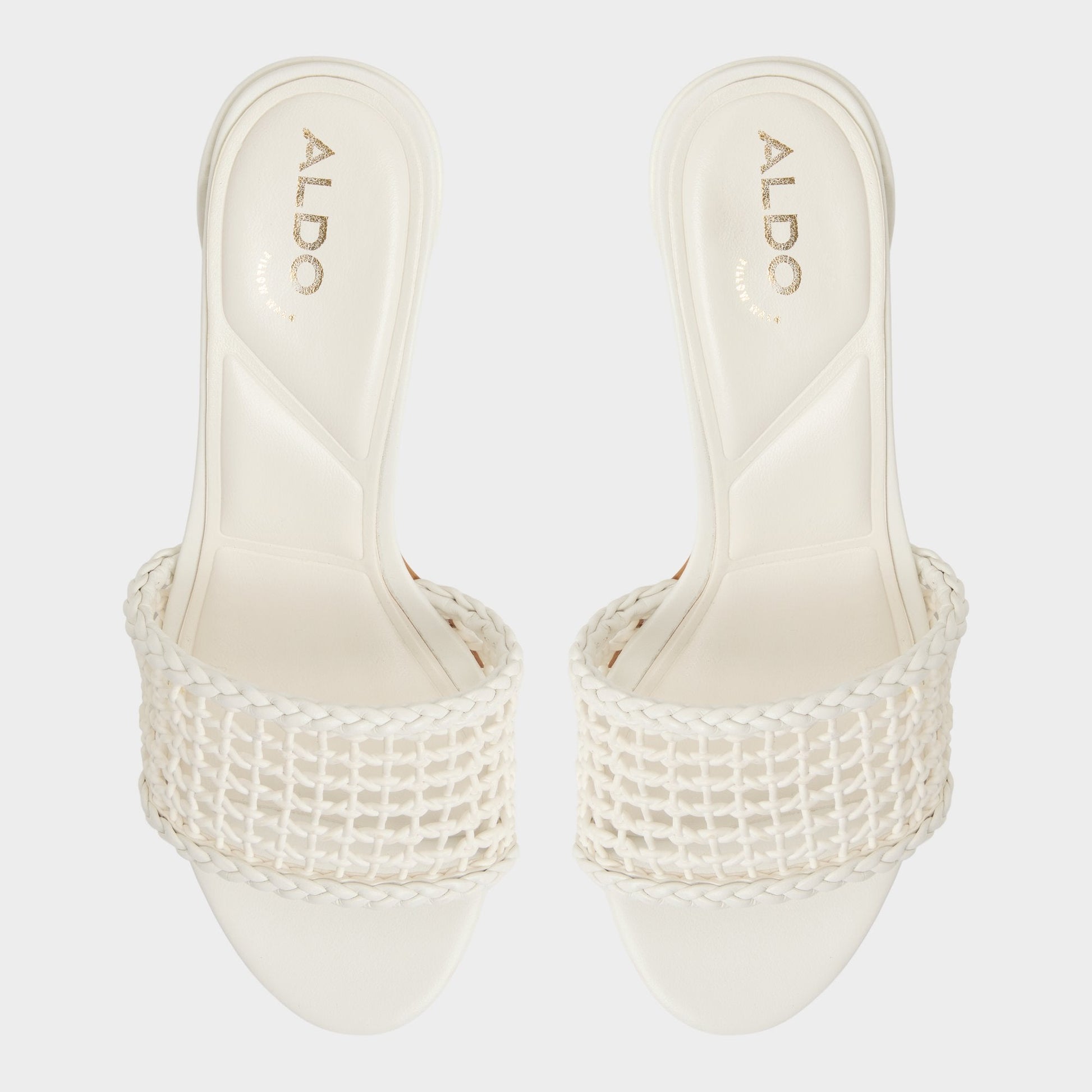 Beachdate White/Bone Women's Block heels - Heeled mule, Block heel | Aldo Signature