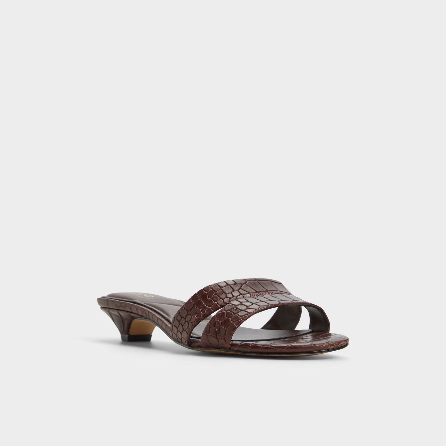 Scarletta Dark Brown Women's Heeled mules - Heeled mule, Kitten heel | Aldo Essential