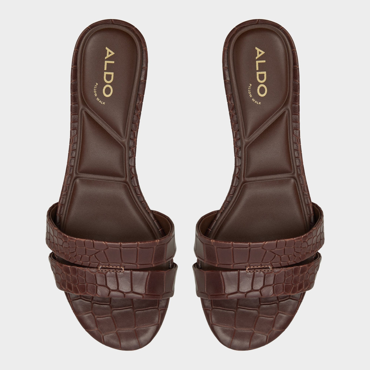 Scarletta Dark Brown Women's Heeled mules - Heeled mule, Kitten heel | Aldo Essential