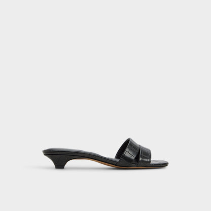 Scarletta Black Women's Heeled mules - Heeled mule, Kitten heel | Aldo New