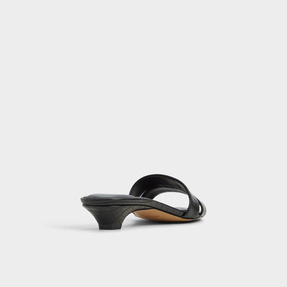 Scarletta Black Women's Heeled mules - Heeled mule, Kitten heel | Aldo New