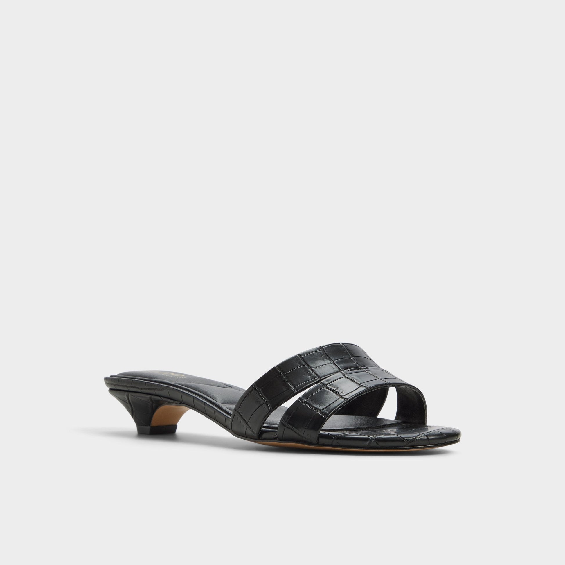 Scarletta Black Women's Heeled mules - Heeled mule, Kitten heel | Aldo New